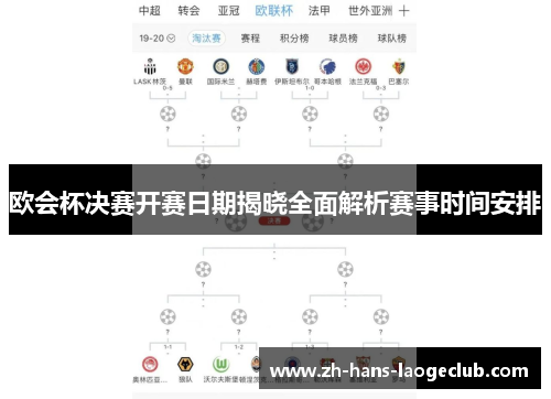 欧会杯决赛开赛日期揭晓全面解析赛事时间安排